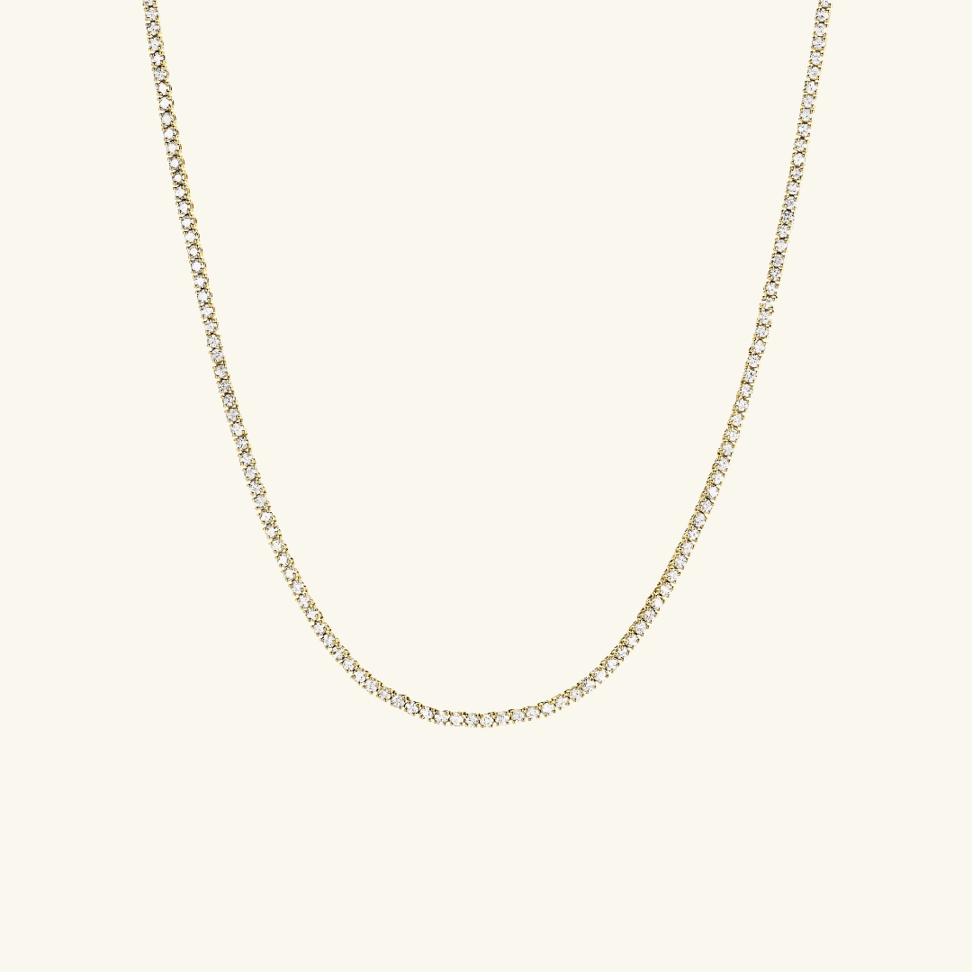Moissanite Tennis Necklace 3mm