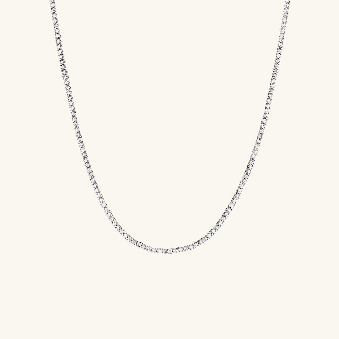 Moissanite Tennis Necklace 3mm