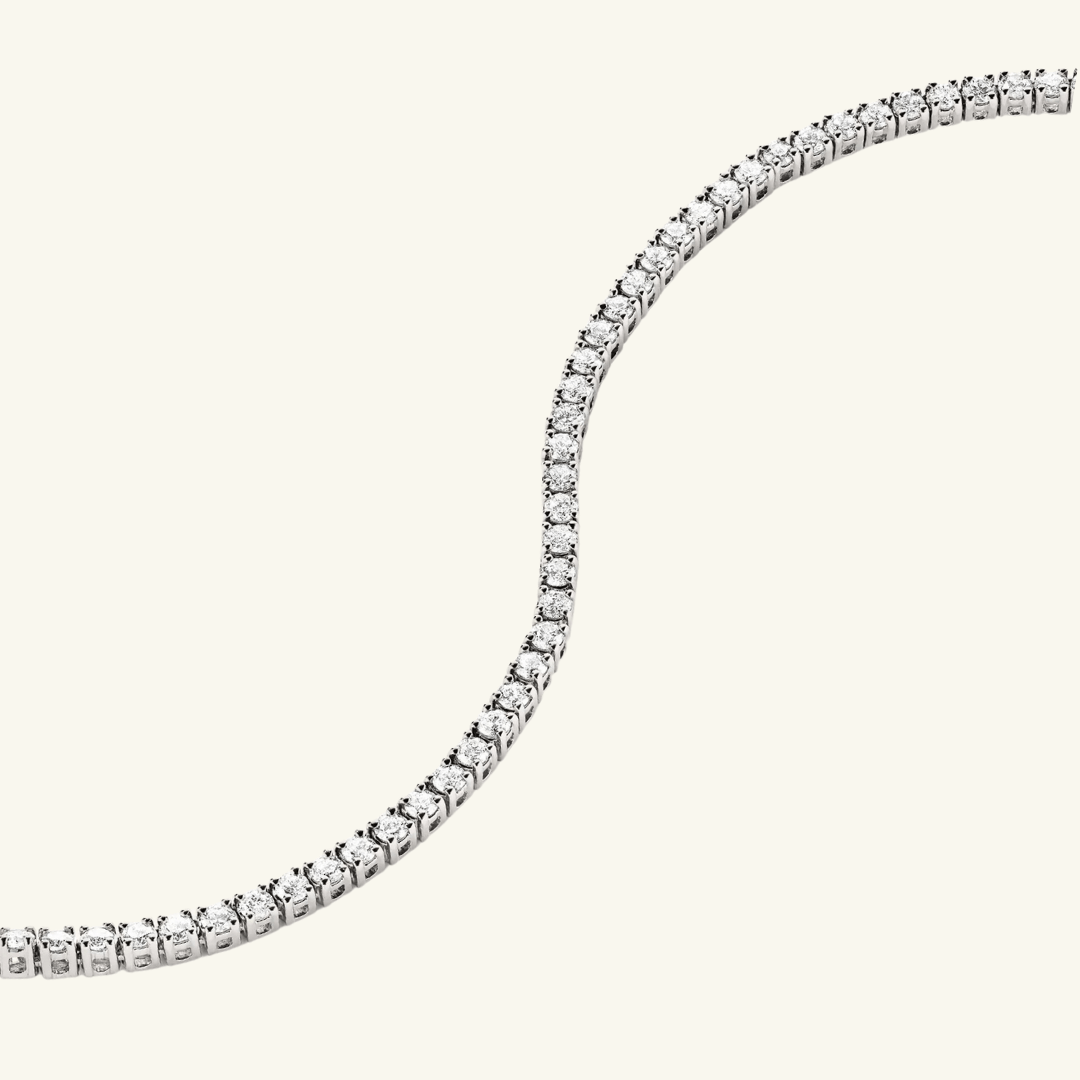 Moissanite Tennis Necklace 3mm