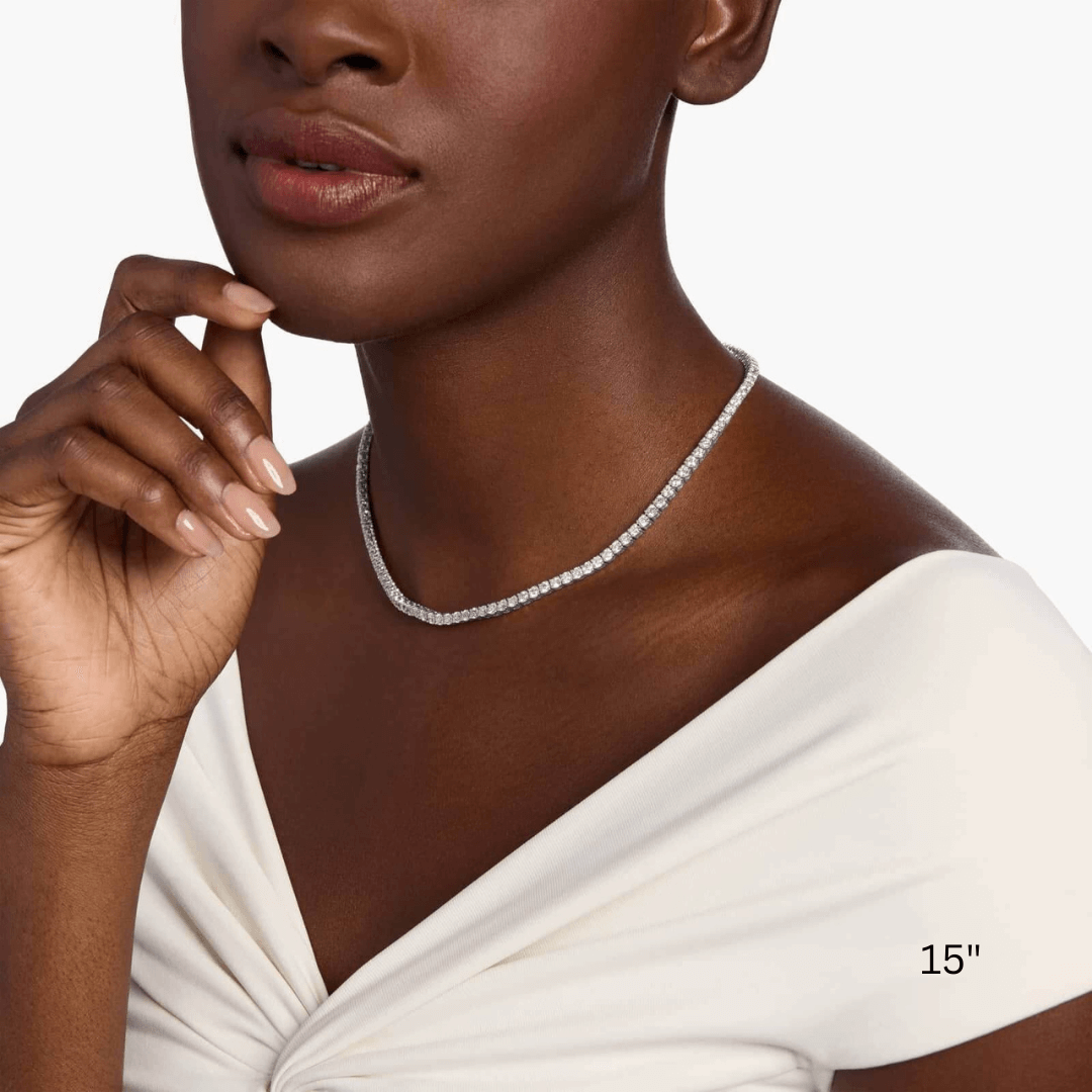 Moissanite Tennis Necklace 4mm
