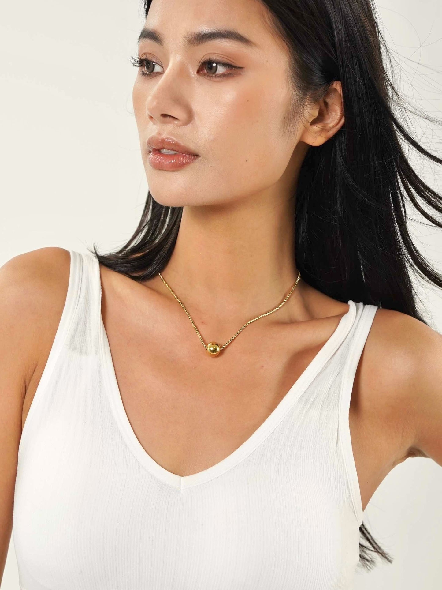 Gold Ball Necklace