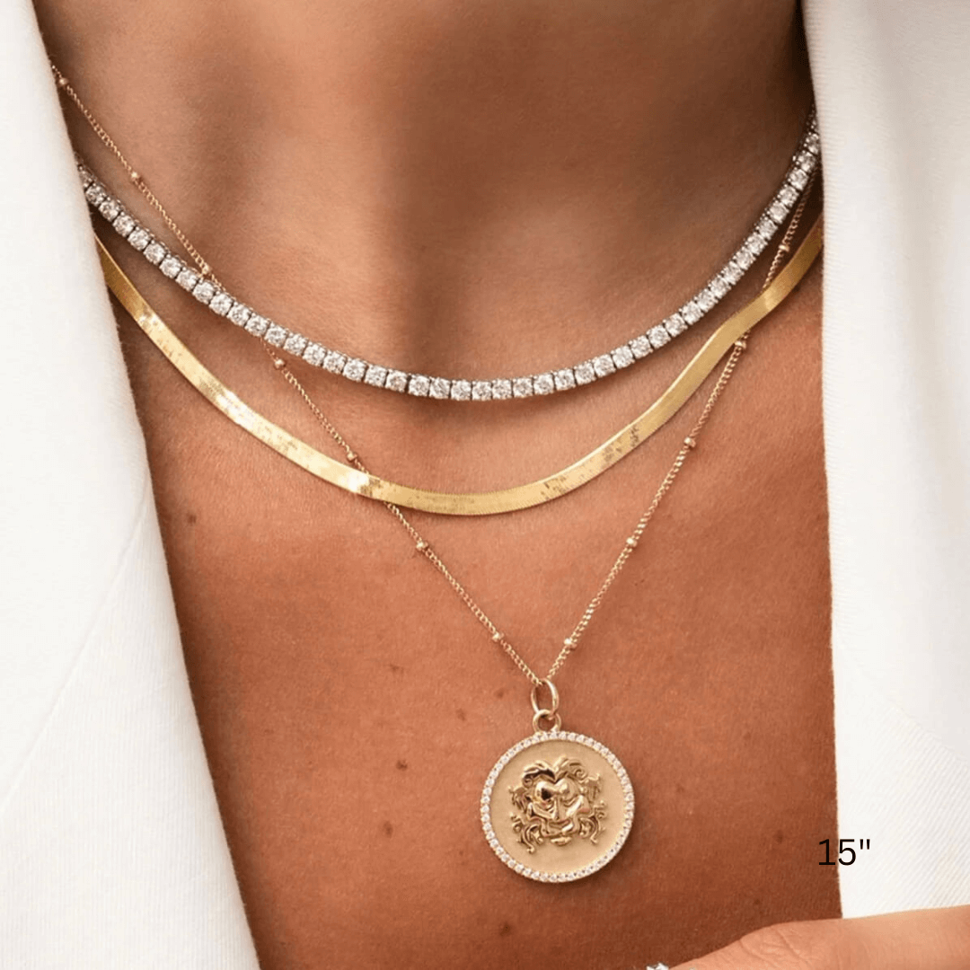 Moissanite Tennis Necklace 3mm