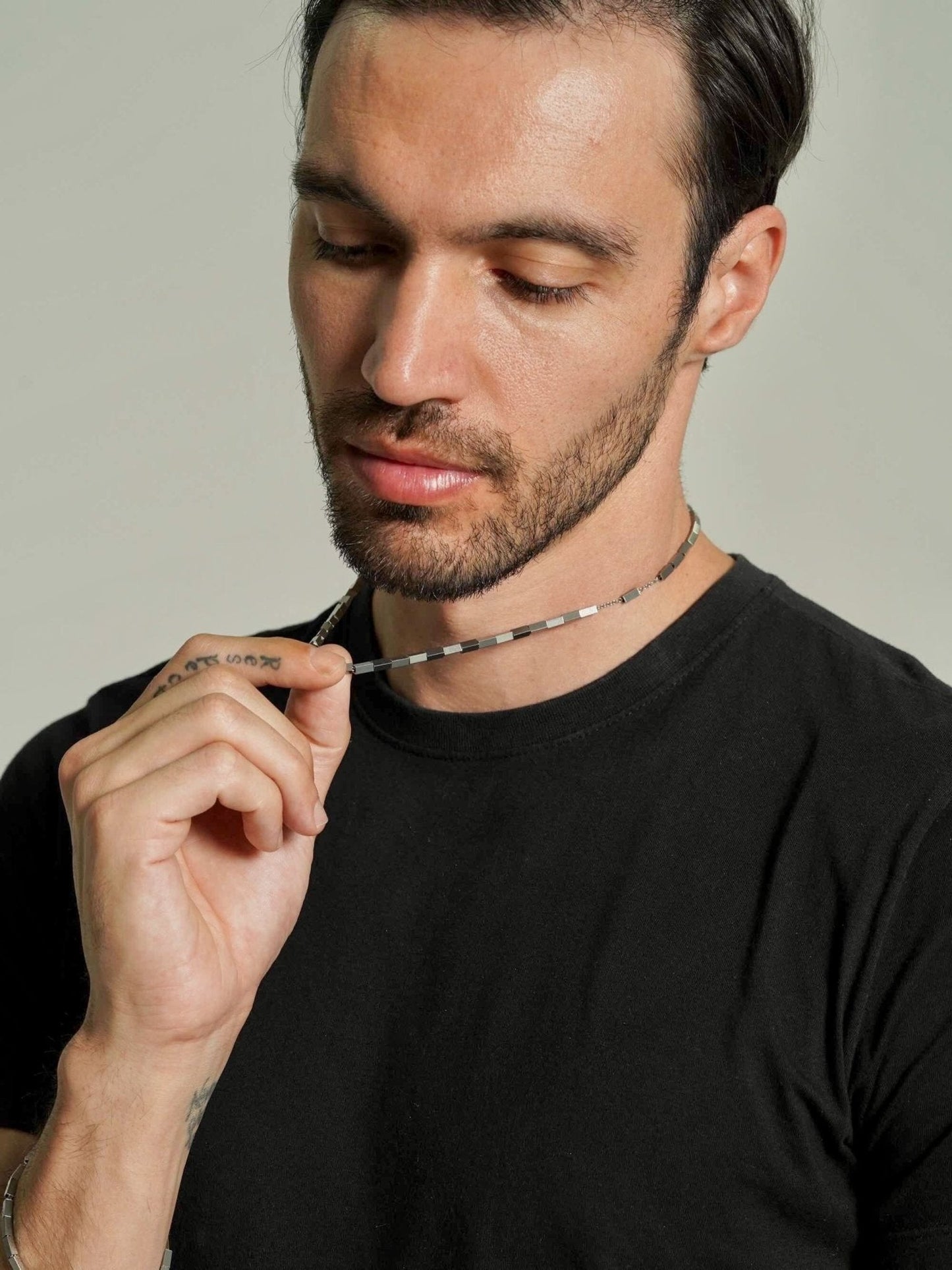 Bar Chain Necklace Men
