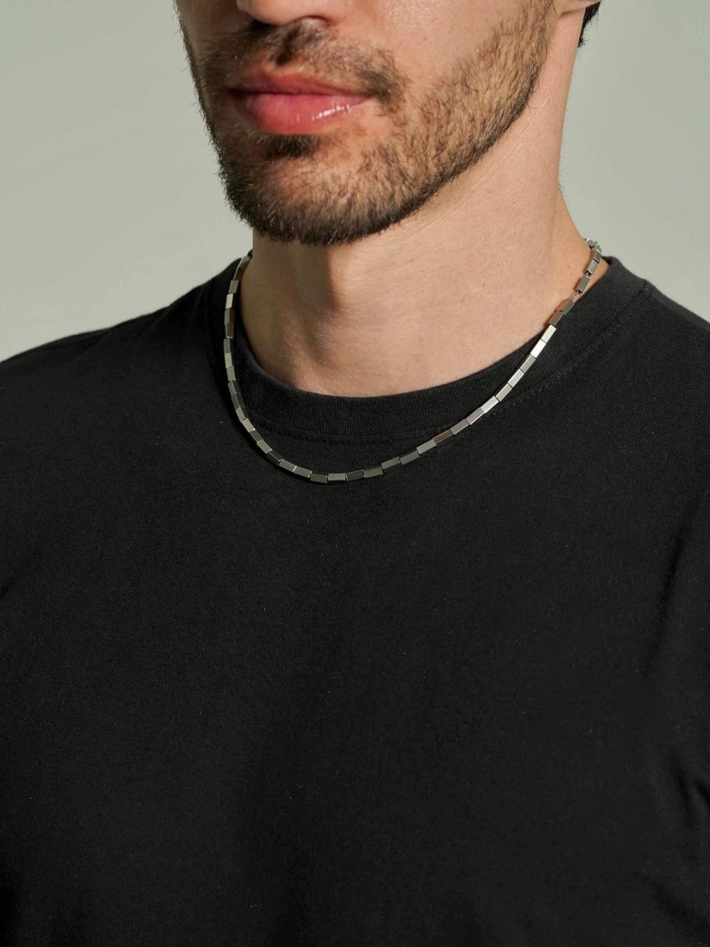 Bar Chain Necklace Men