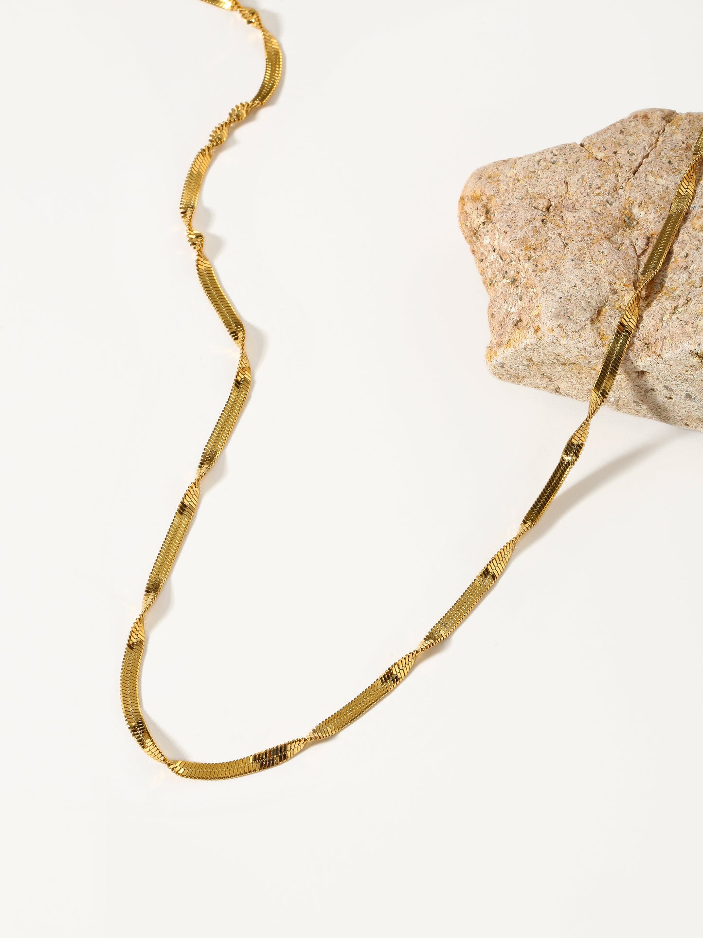Dainty Herringbone Necklace