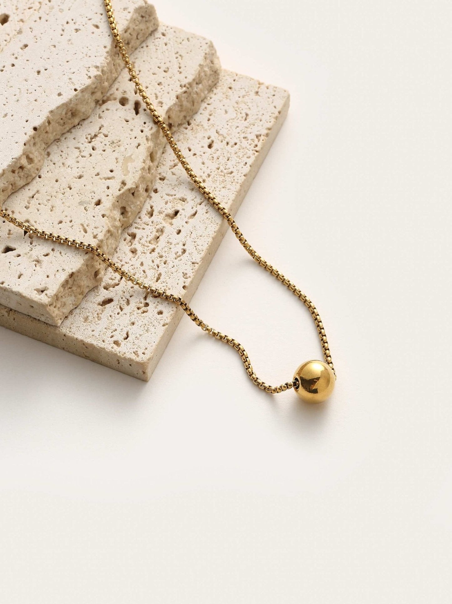 Gold Ball Necklace