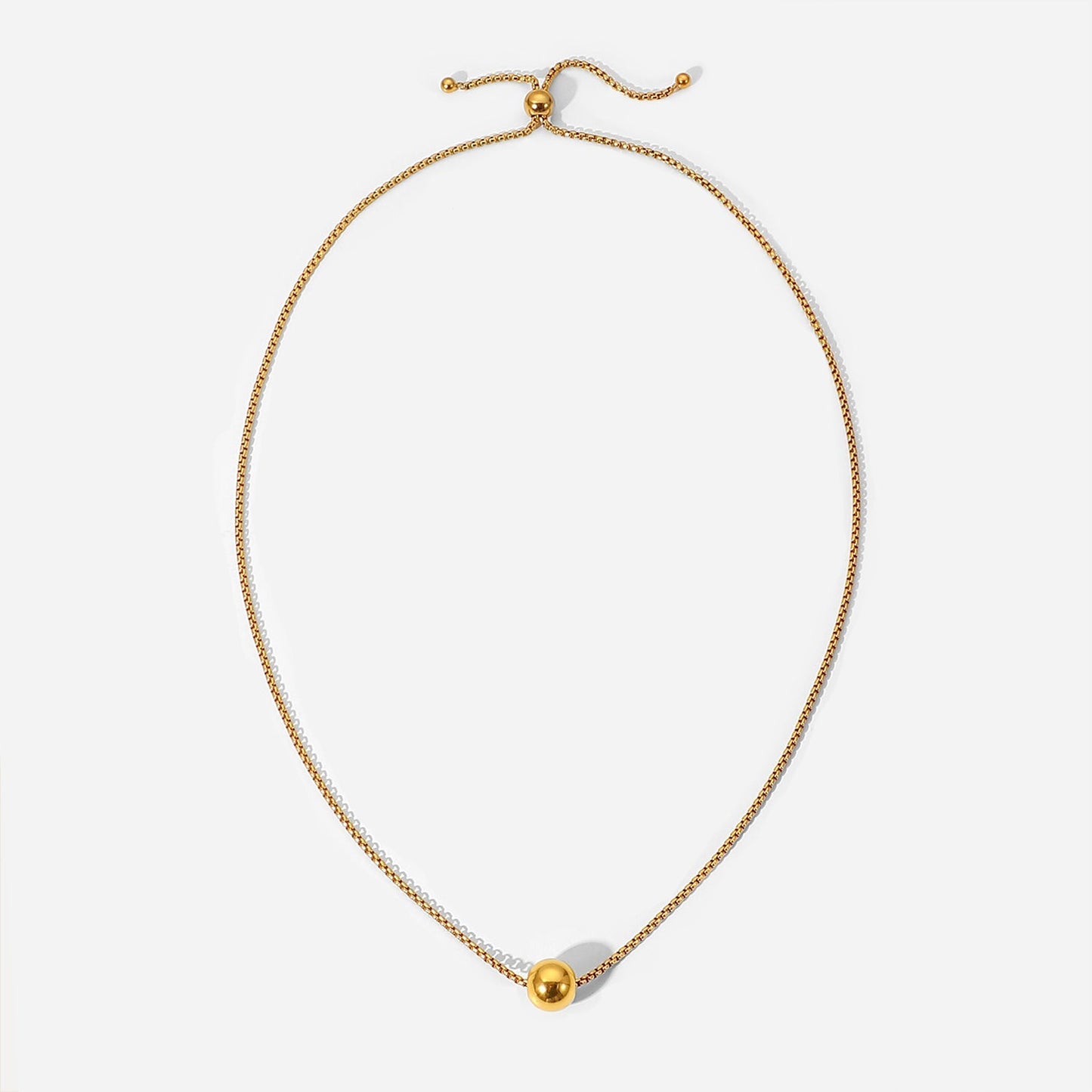 Gold Ball Necklace