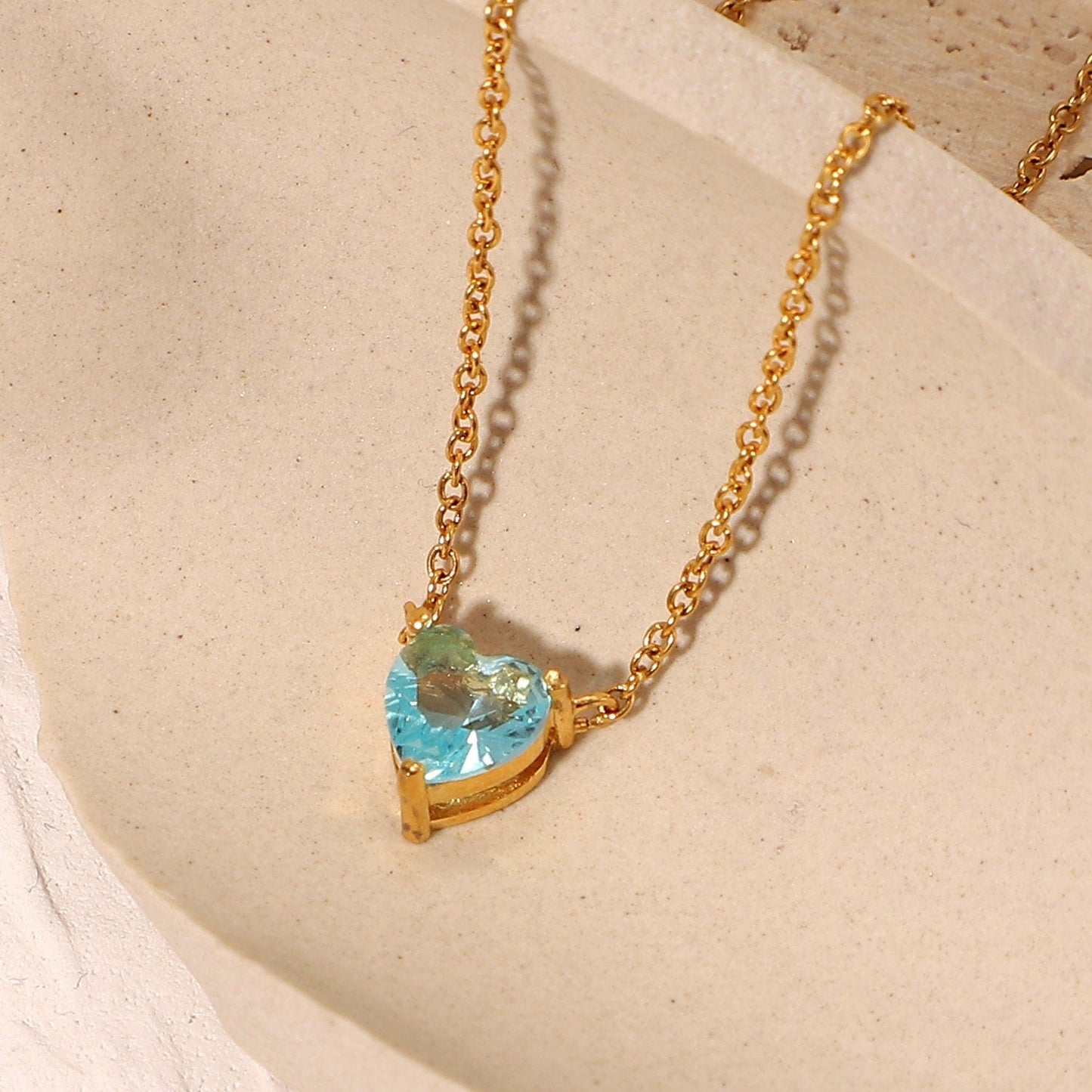 Heart Shape Crystal Necklace