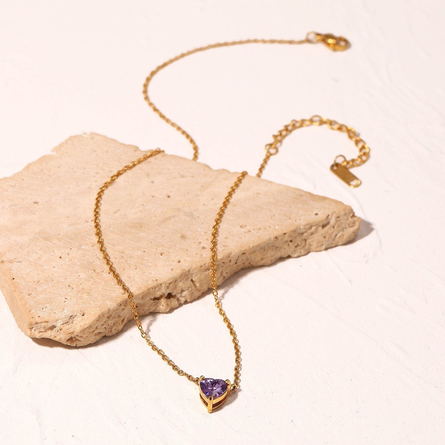 Heart Shape Crystal Necklace