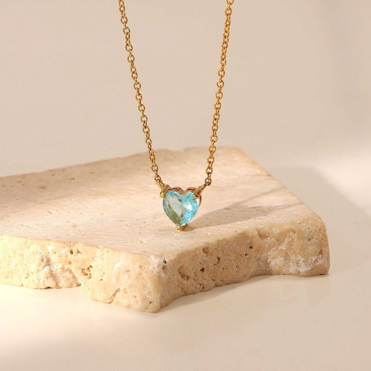 Heart Shape Crystal Necklace