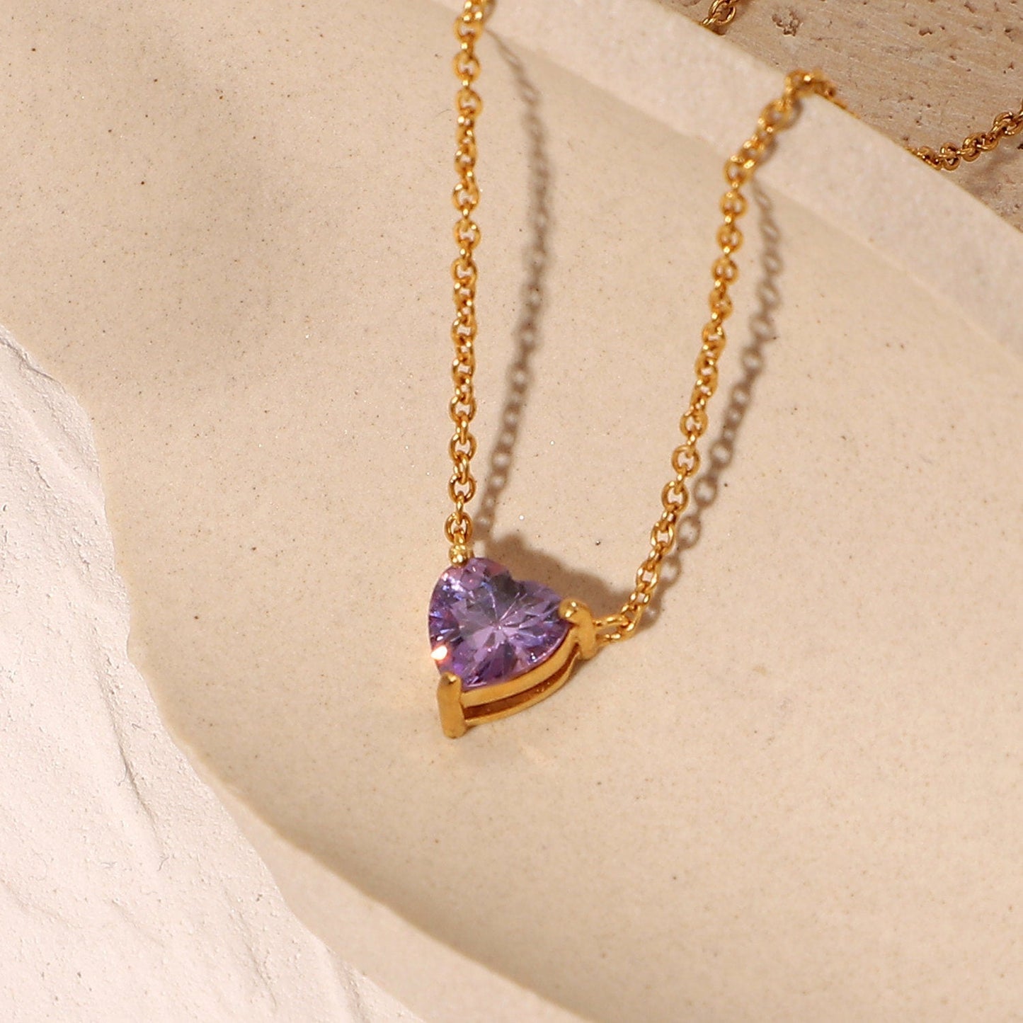 Heart Shape Crystal Necklace