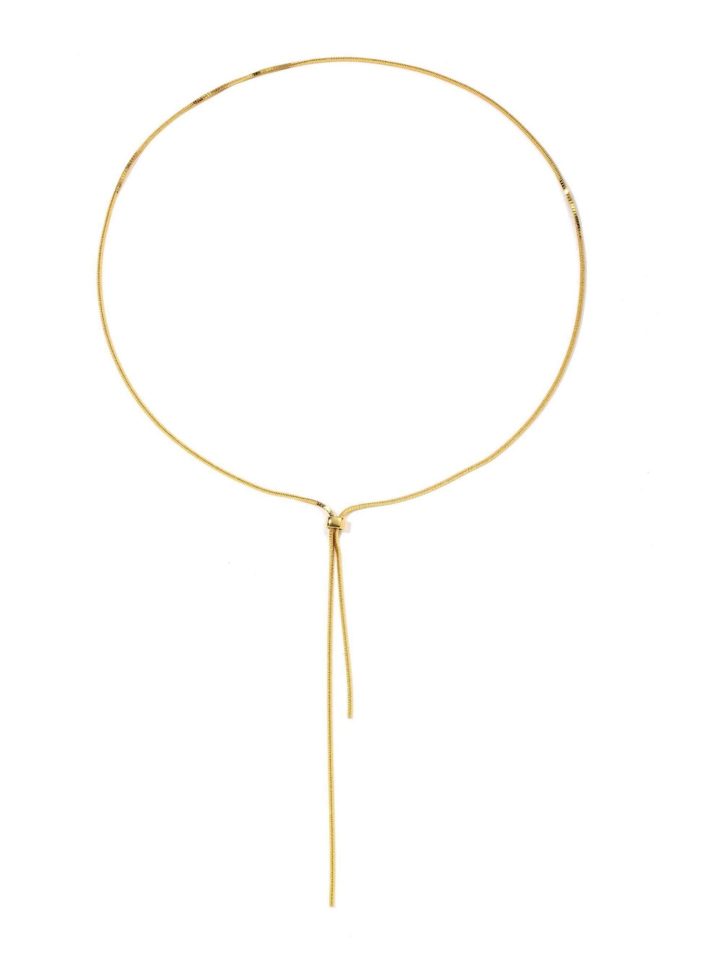Long Chain Lariat Necklace