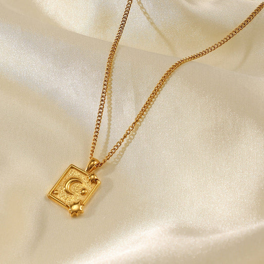 Moon Medallion Necklace