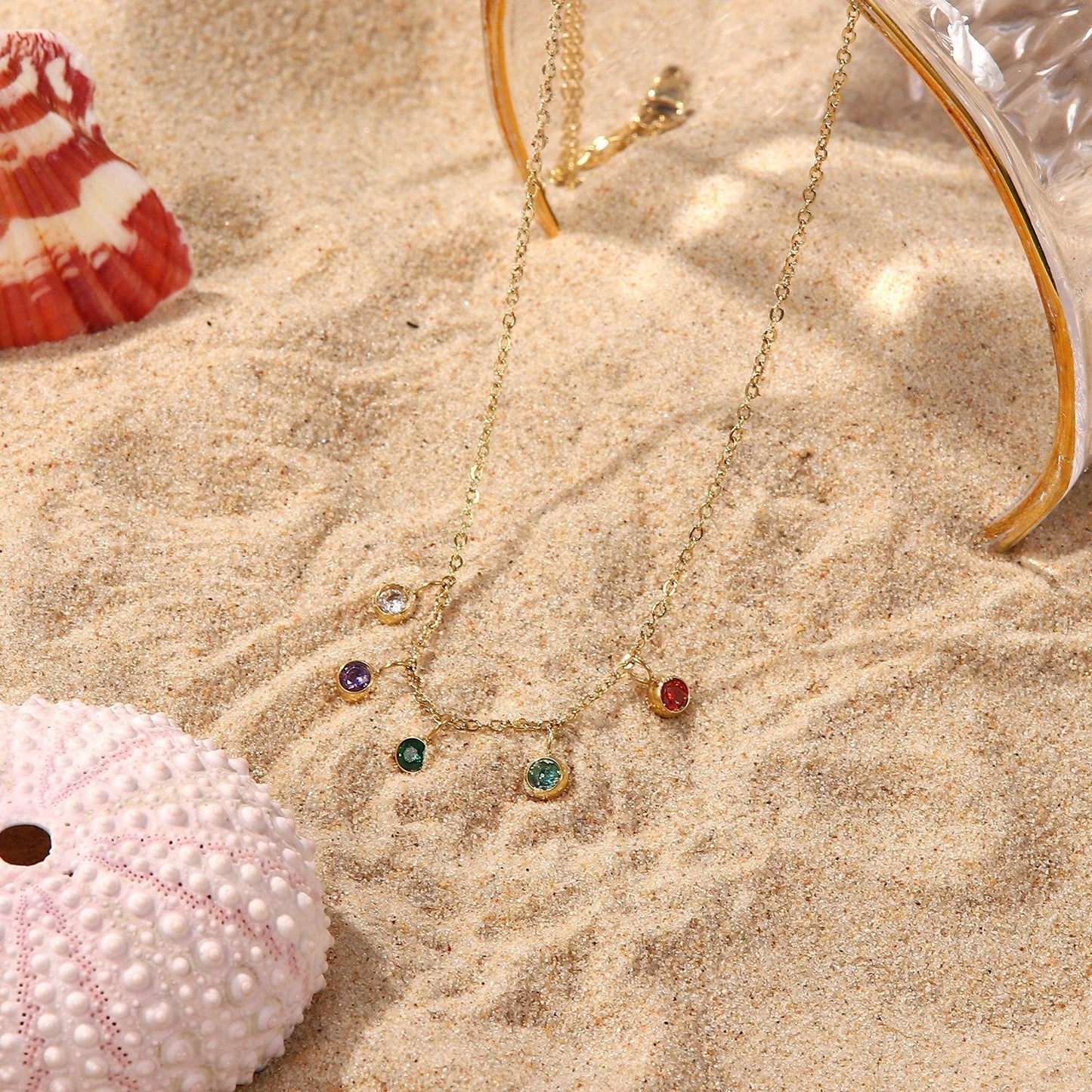 Multi-Color Crystal Necklace