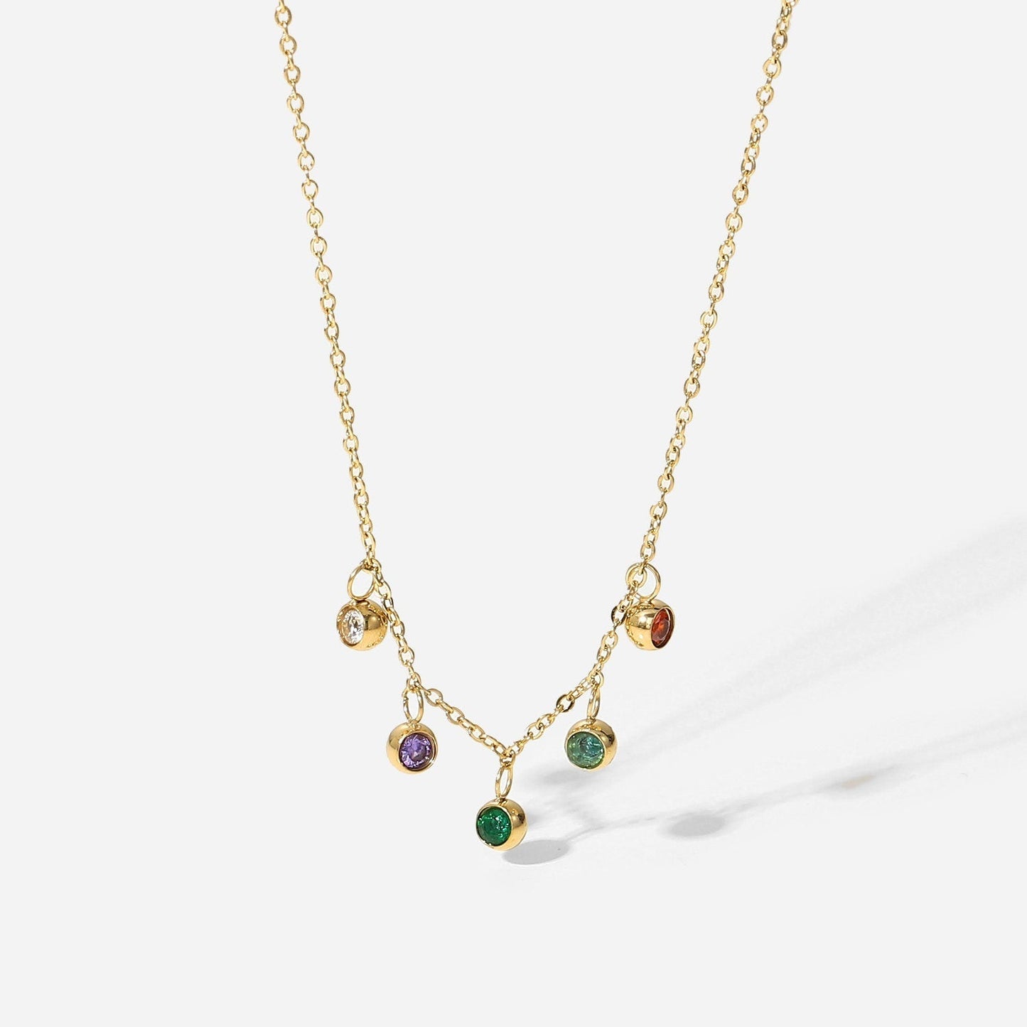 Multi-Color Crystal Necklace