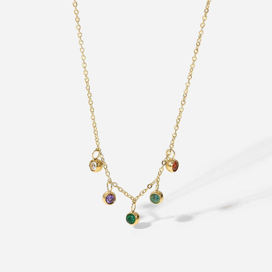 Multi-Color Crystal Necklace