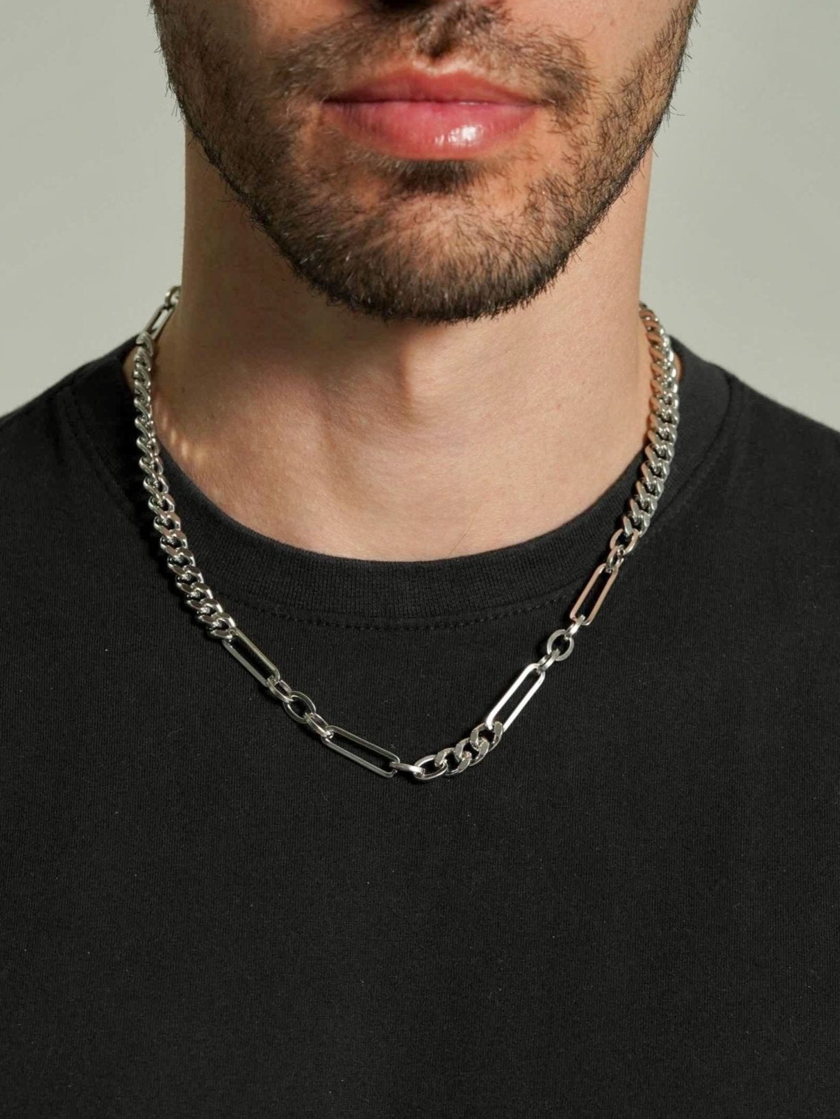 Paperclip Chain Necklace Men