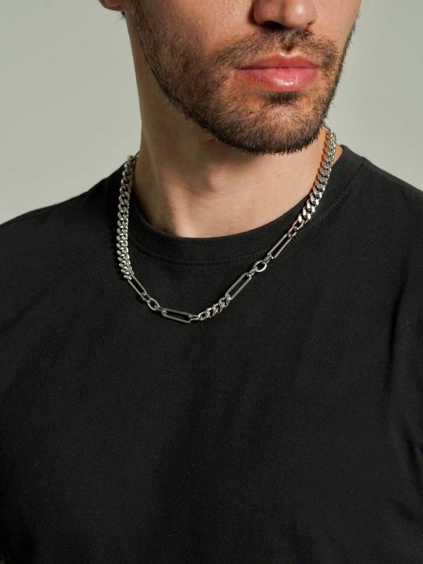 Paperclip Chain Necklace Men