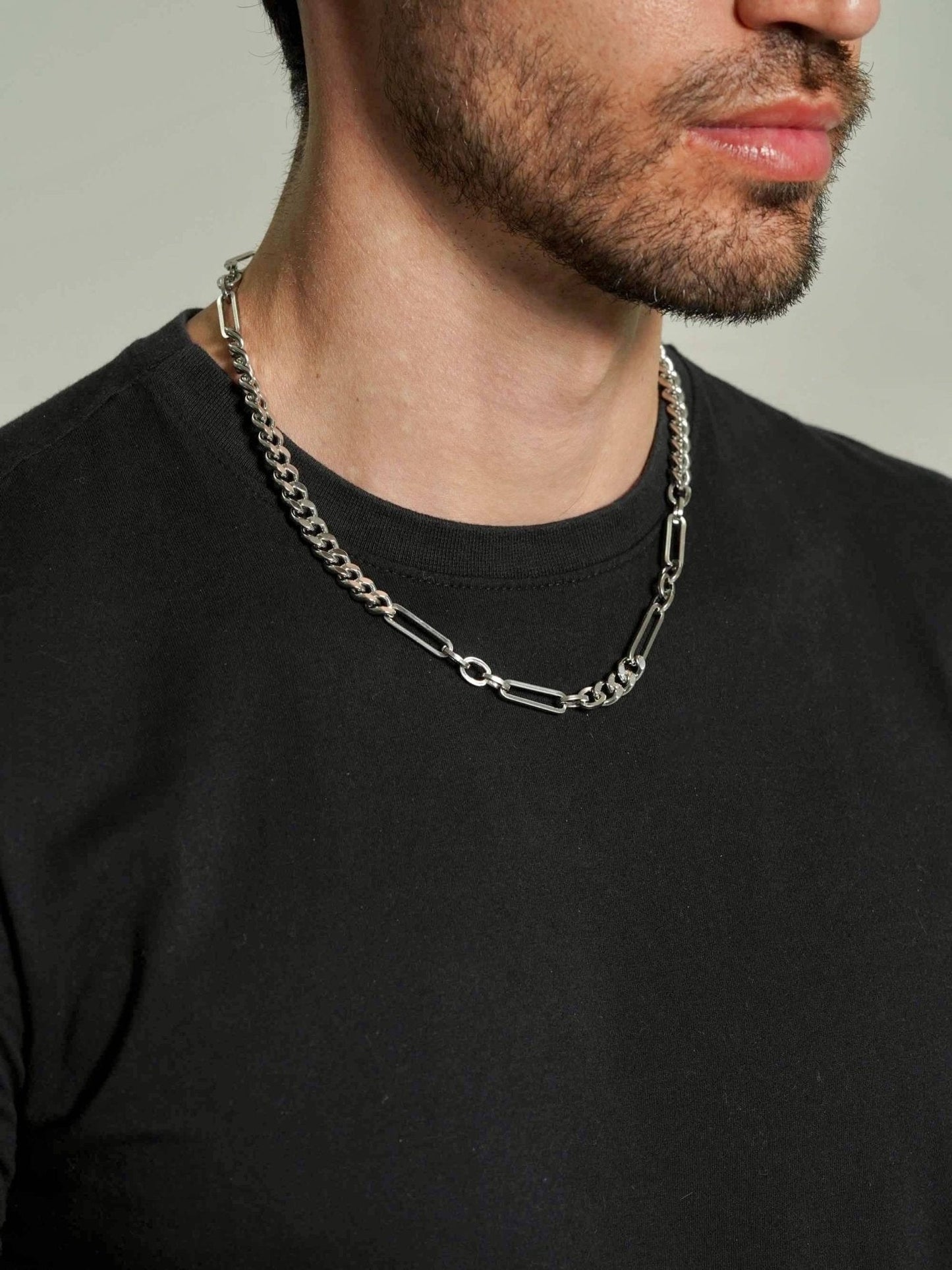 Paperclip Chain Necklace Men