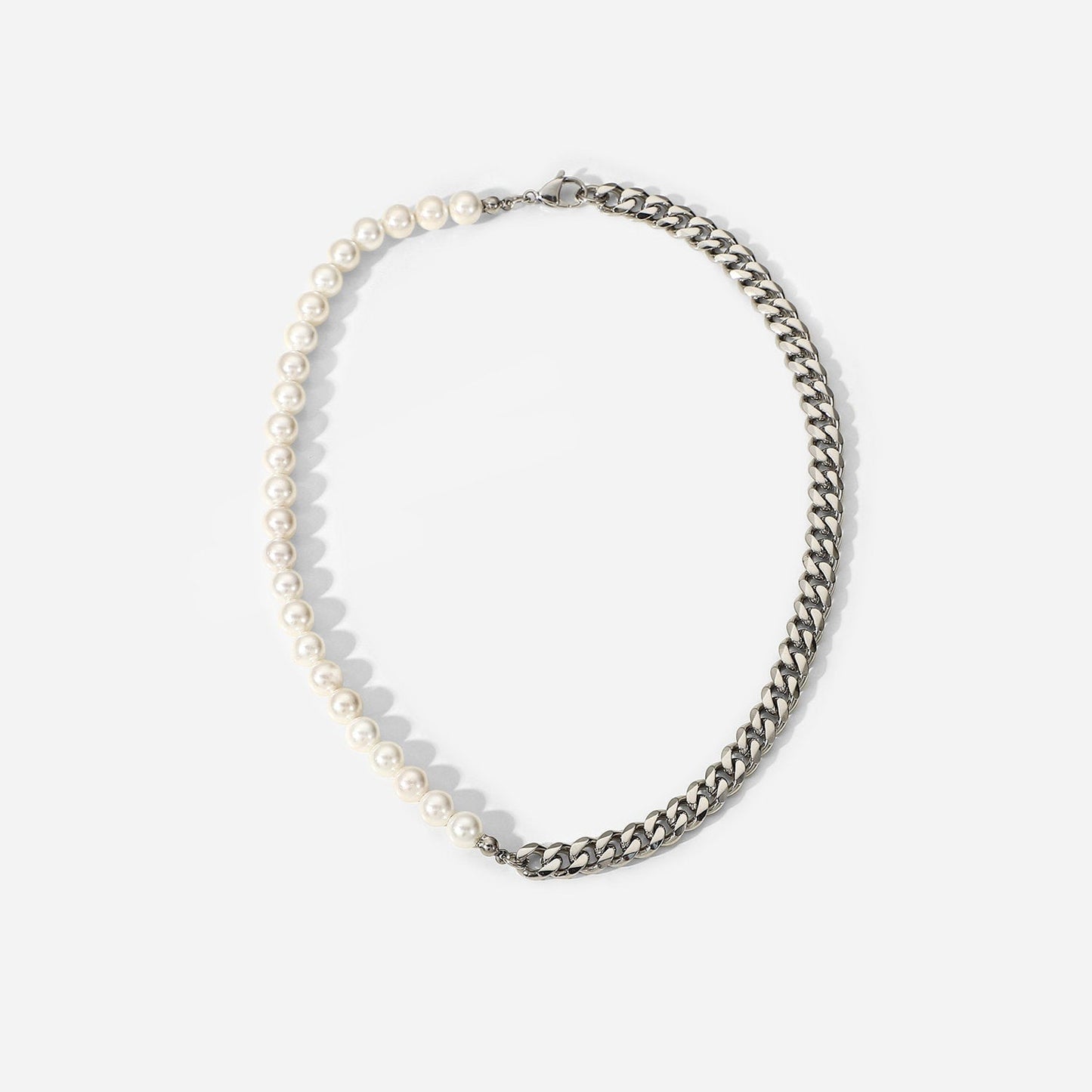 Pearl Chain Necklace Men