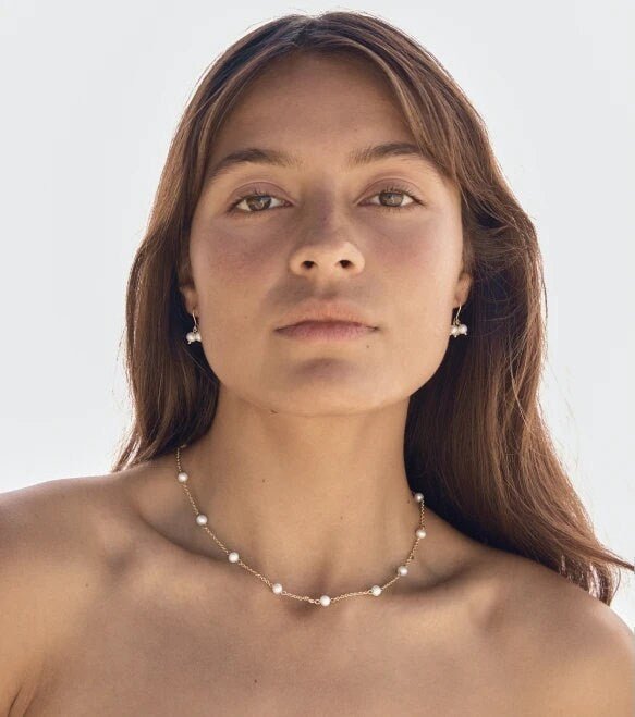 Pearl Station Necklace