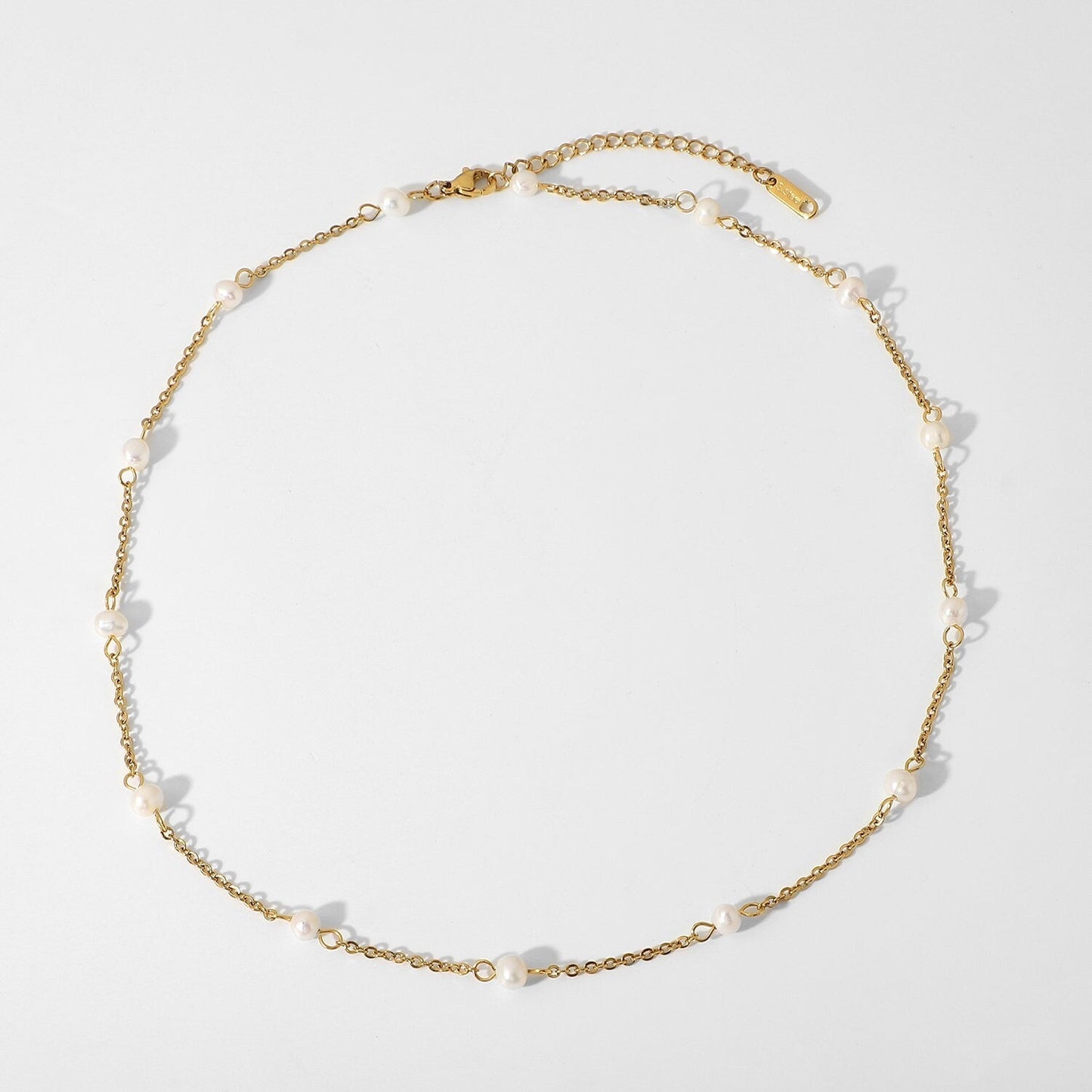 Pearl Station Necklace
