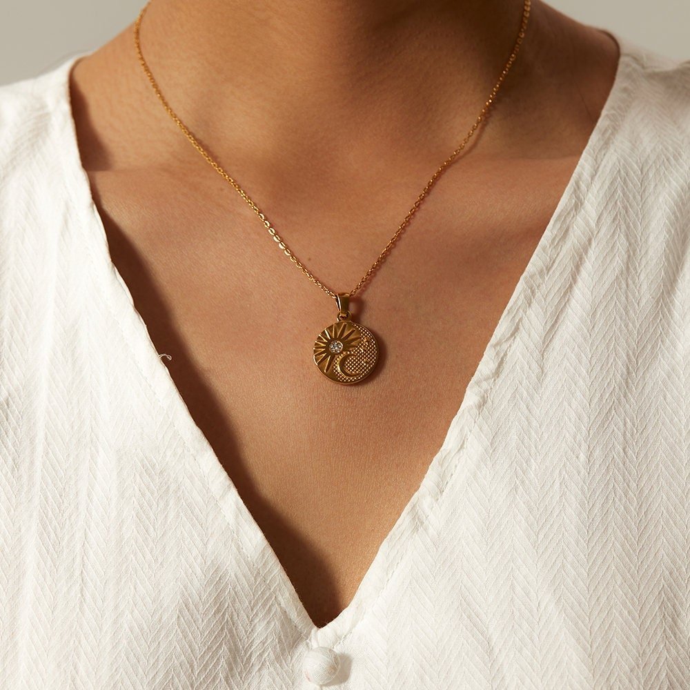 Sun and Moon Necklace