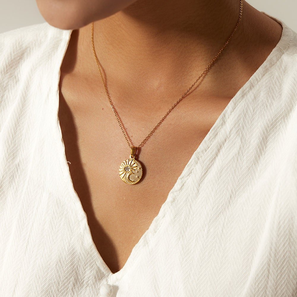 Sun and Moon Necklace