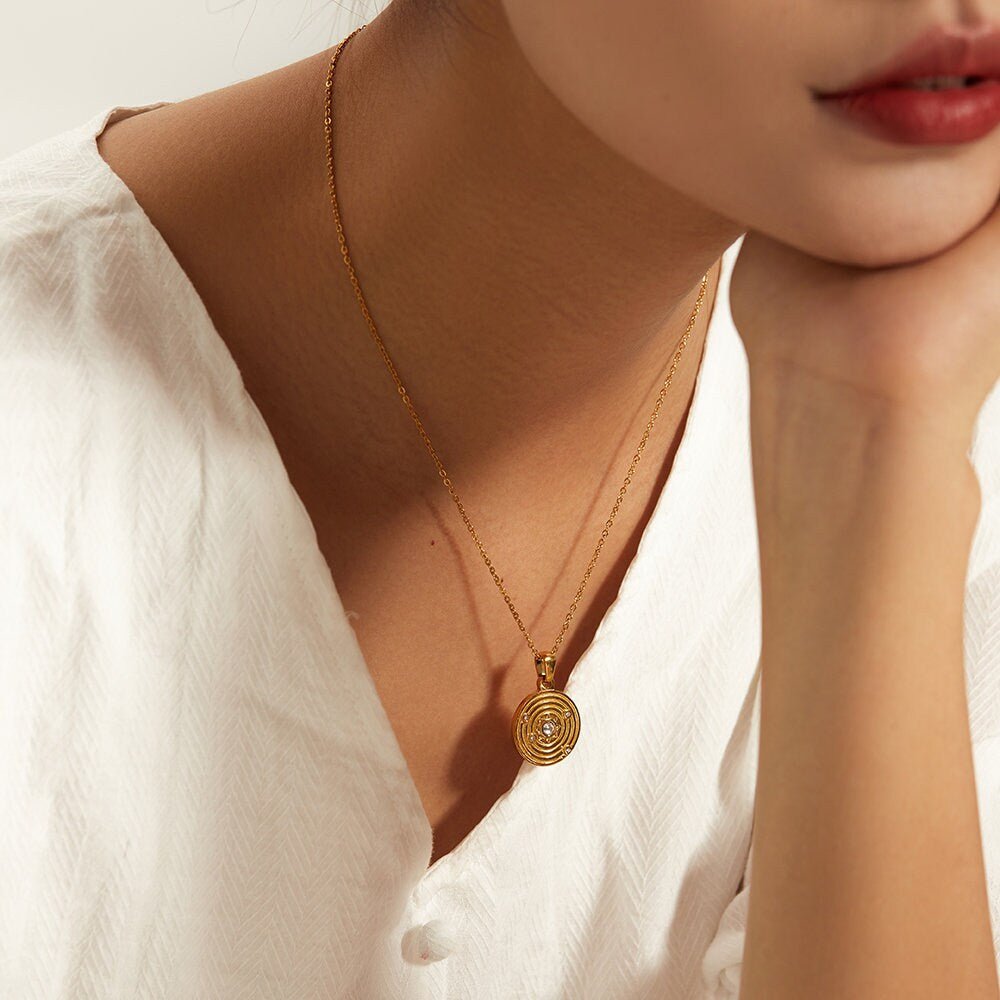 Sun Pendant Necklace