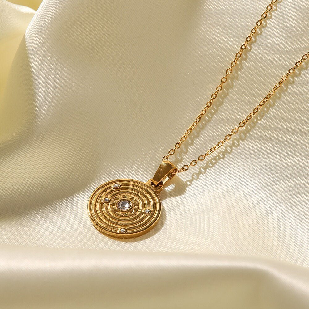 Sun Pendant Necklace