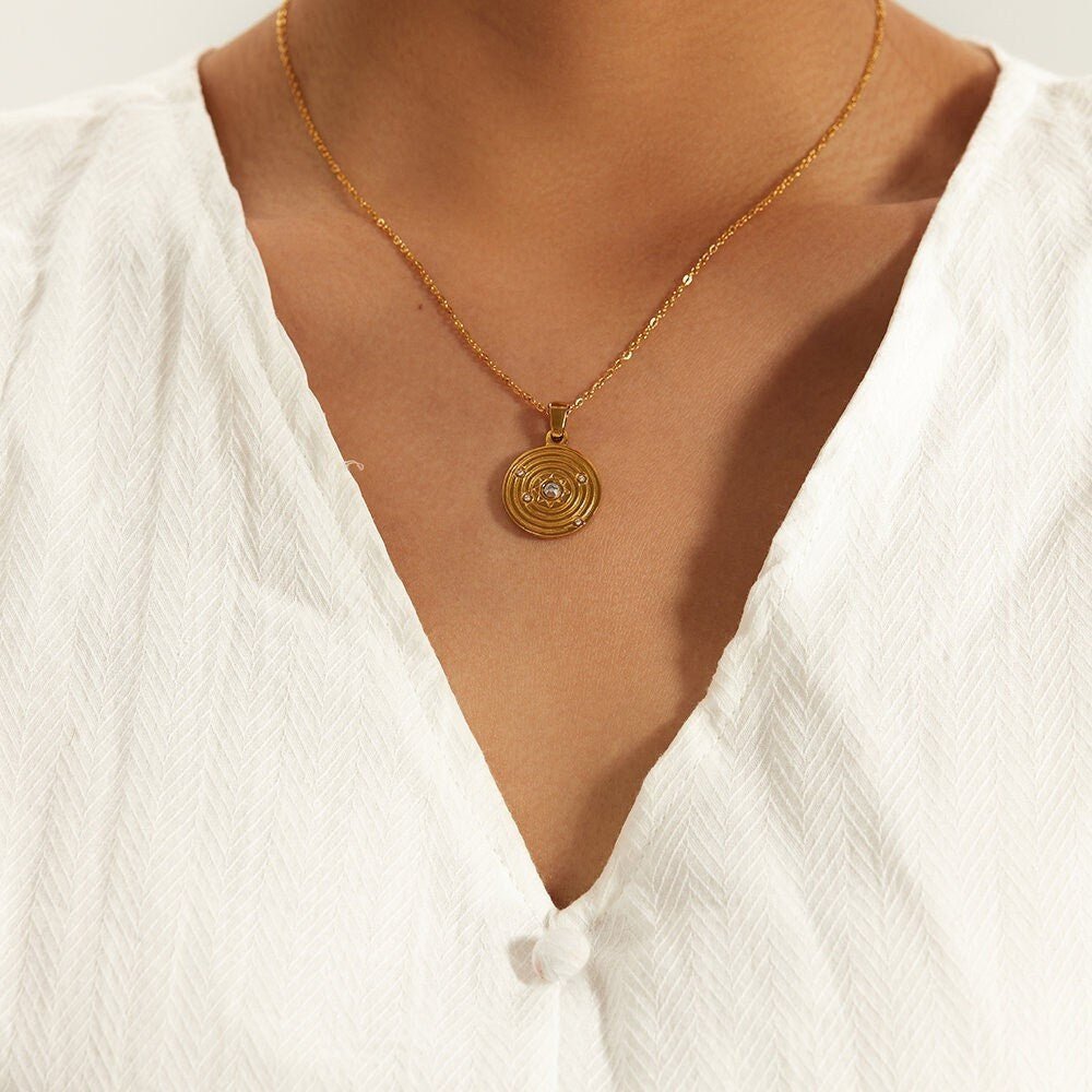 Sun Pendant Necklace