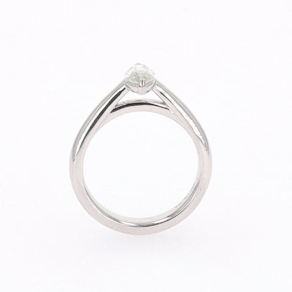 0.70 CTW DEW Marquise Moissanite Two Prong Solitaire Ring in Sterling Silver