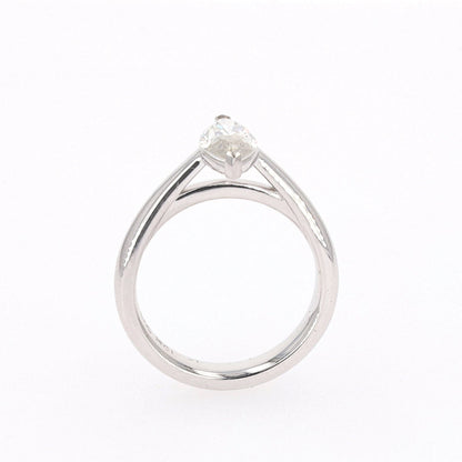 1.40 CTW DEW Marquise Moissanite Solitaire Ring in Sterling Silver