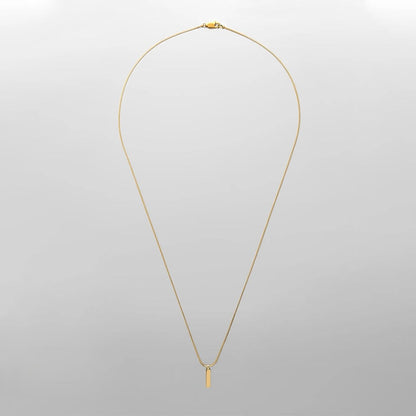 Square Chain Pendant Necklace Men