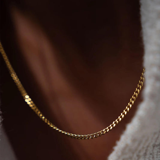 Minimal Chain Necklace Men