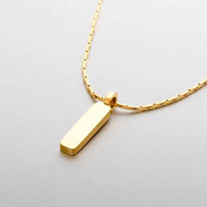 Wire Chain Pendant Necklace Men