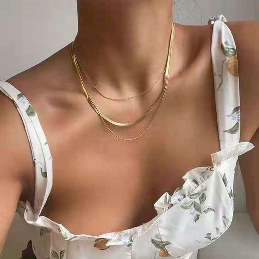 Herringbone Layered Necklace