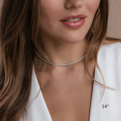 Moissanite Tennis Necklace 2mm