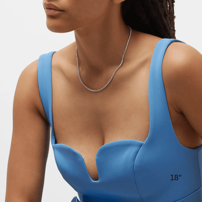 Moissanite Tennis Necklace 3mm