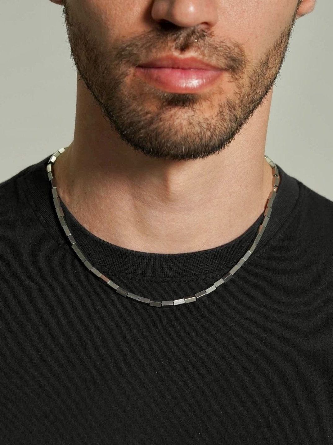 Bar Chain Necklace Men