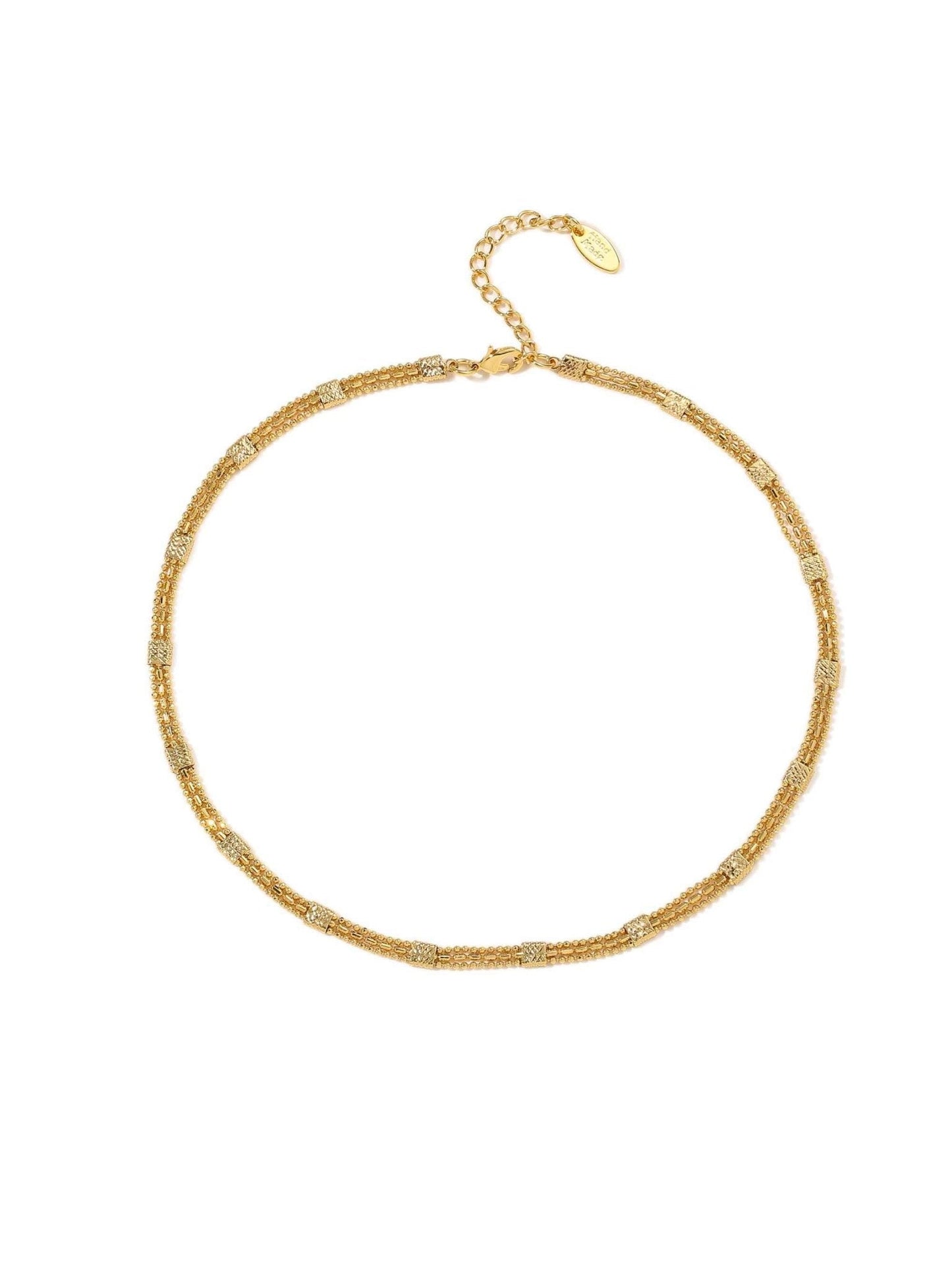 Beaded Chain Layered Necklace