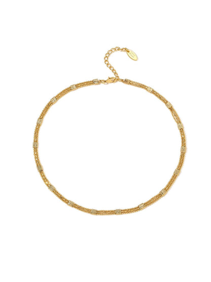 Beaded Chain Layered Necklace