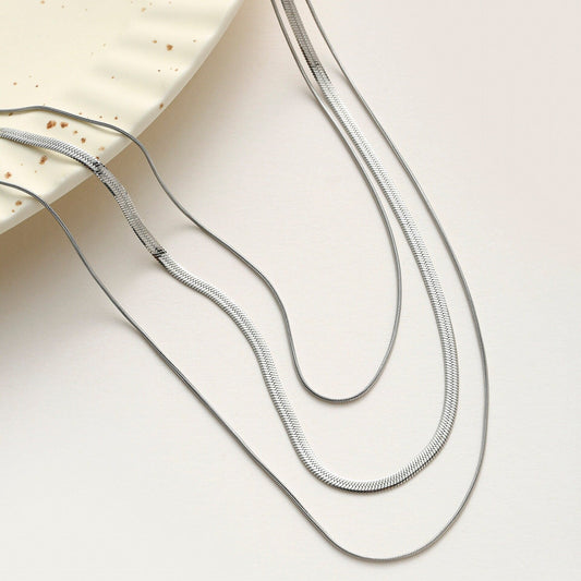 Herringbone Layered Necklace