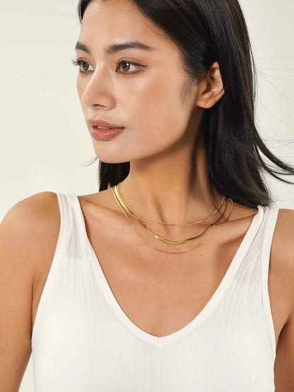 Herringbone Layered Necklace