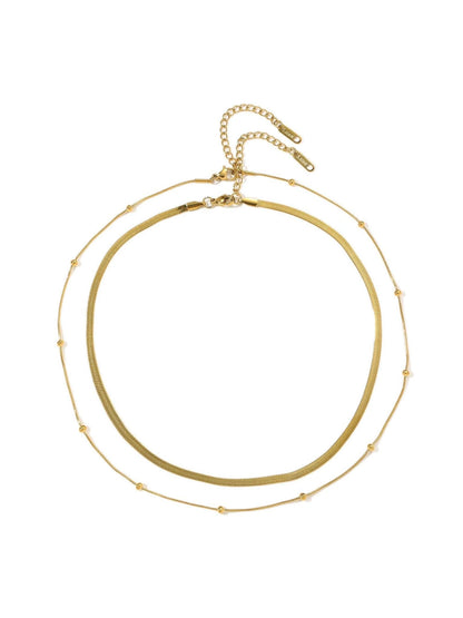 Layered Herringbone Necklace