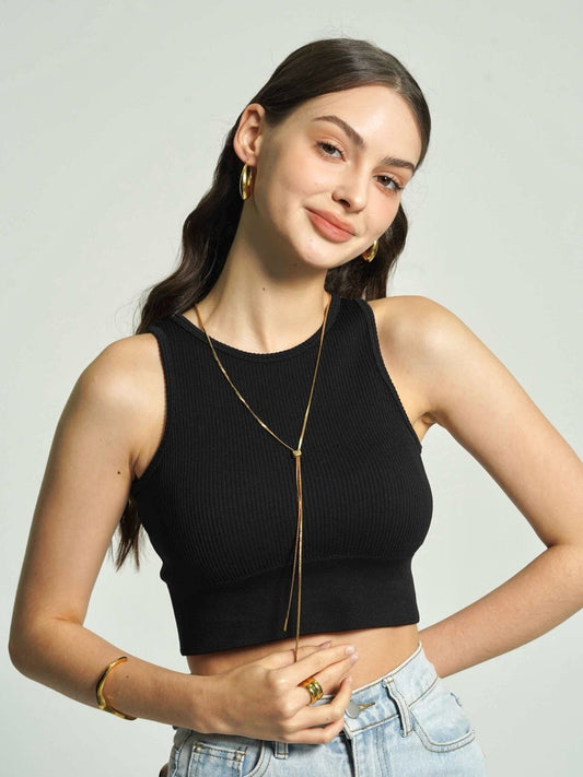 Long Chain Lariat Necklace