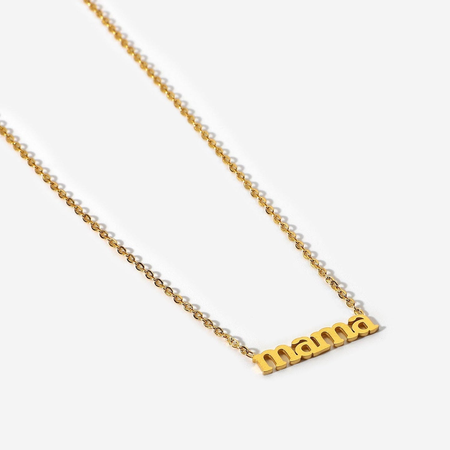Mama Script Necklace