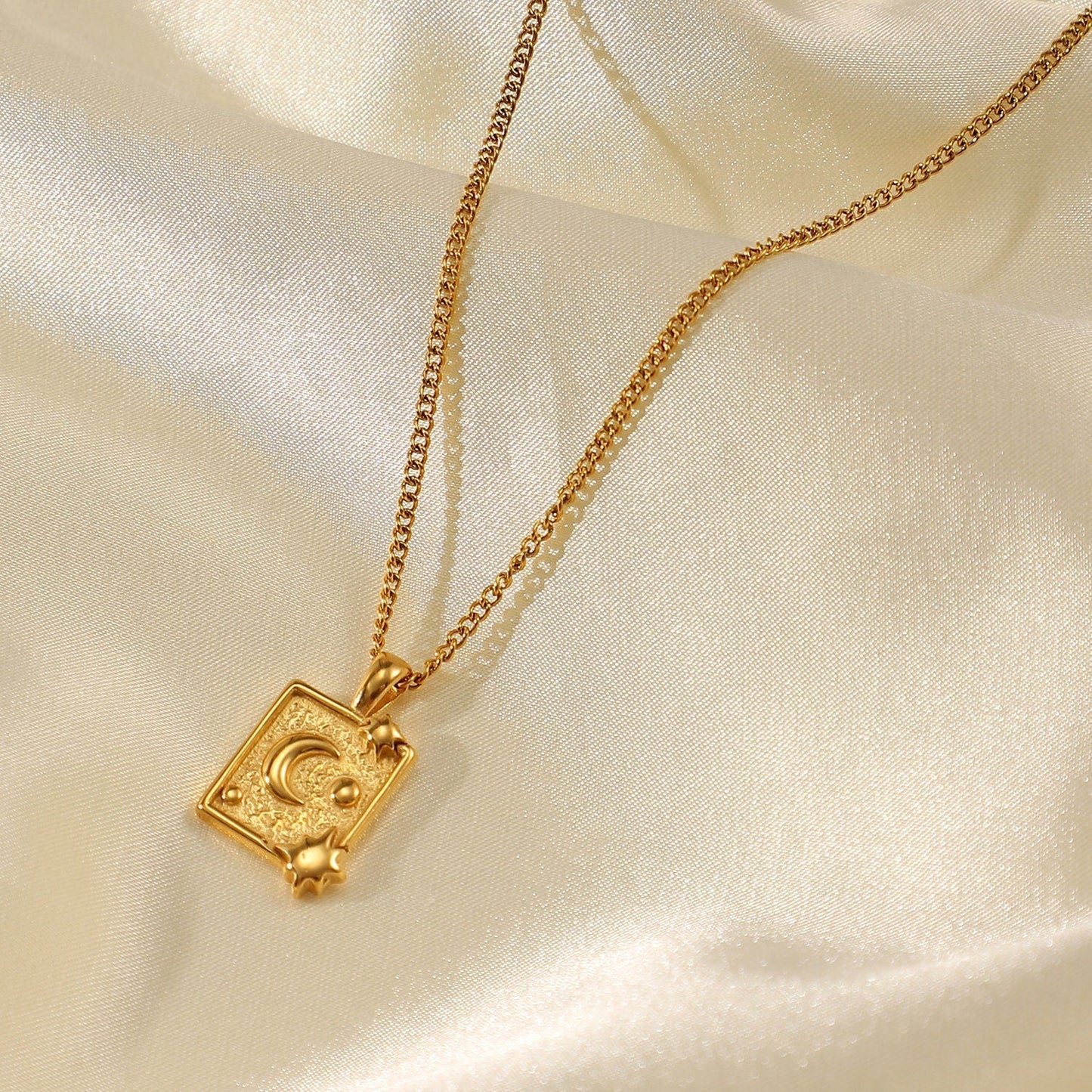 Moon Medallion Necklace