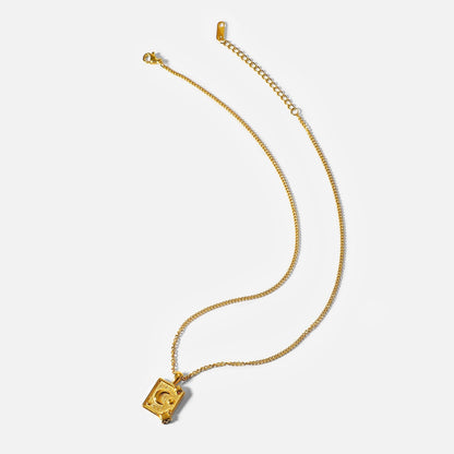 Moon Medallion Necklace