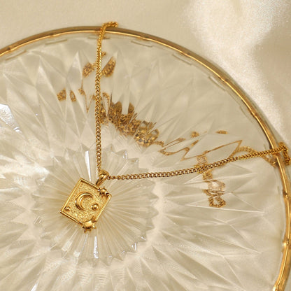 Moon Medallion Necklace